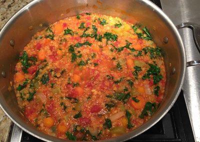 Kale, Lentil and Quinoa Stew