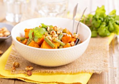 Moroccan Bean Stew with Sweet Potatoes