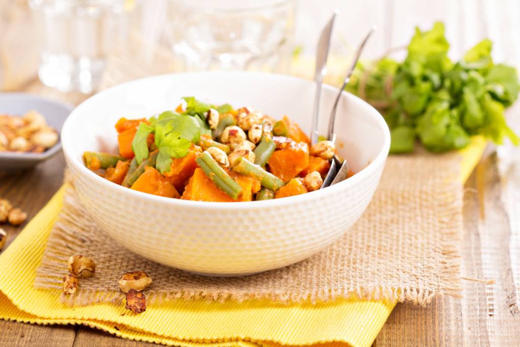 Moroccan Bean Stew with Sweet Potatoes