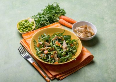 Farro Salad with Edamame and Arugula