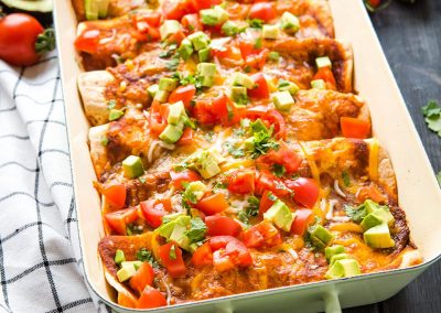 Sweet Potato Enchilada Casserole (Vegan)